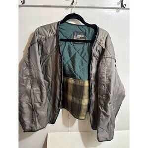 LONDON FOG Towne Women’s XLarge Iridescent Olive Jacket Removable Liner Vintage